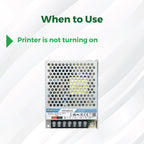3D Printer Parts BambuLab Power Supply Control BambuLab A1
