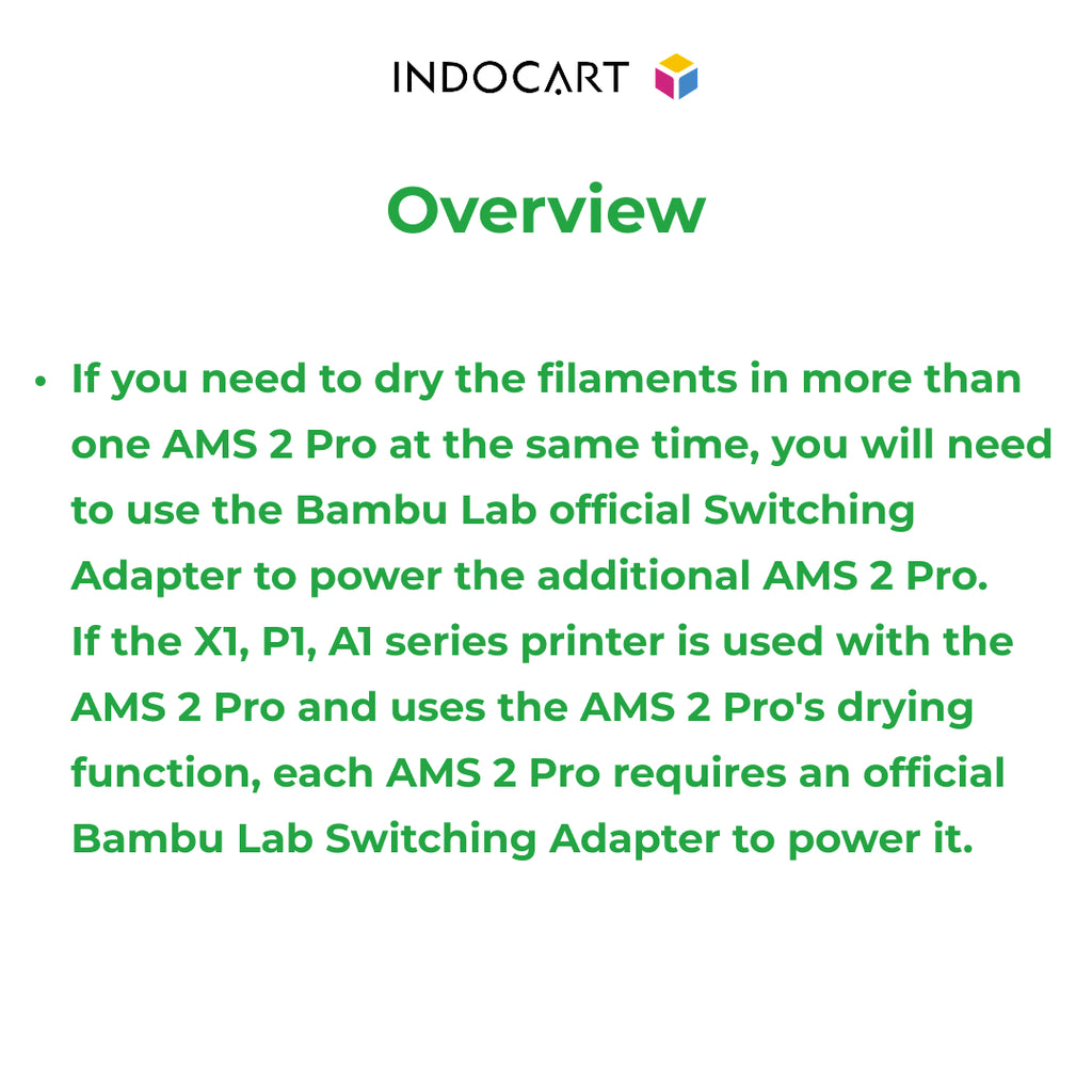 3D Printer Parts BambuLab Compatible AMS 2 PRO Switching Adapter 24V, 4A, 96W