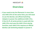 3D Printer Parts BambuLab Compatible AMS 2 PRO Switching Adapter 24V, 4A, 96W