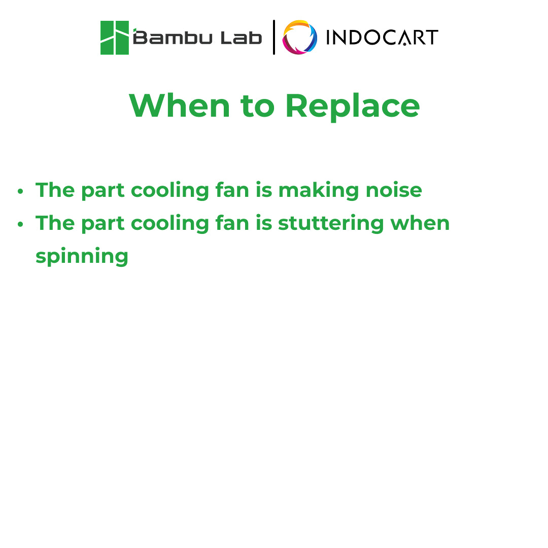 3D Printer Parts BambuLab Part Cooling Fan BambuLab A2L