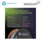 3D Printer Filament PolyMaker Fiberon PPS GF20 Glass Fiber Polyphenylene Sulfide Grey 1.75mm 500gr