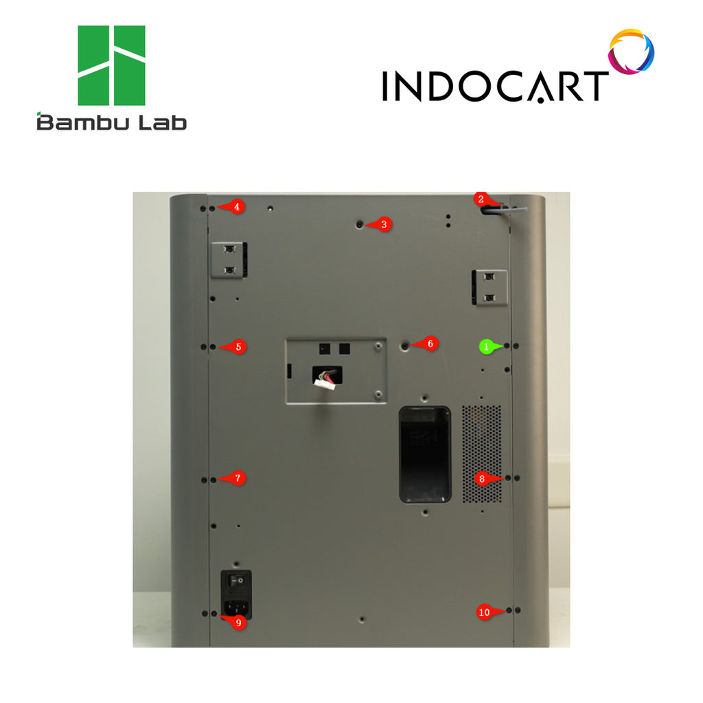 3D Printer Parts BambuLab Rear Panel BambuLab P2S