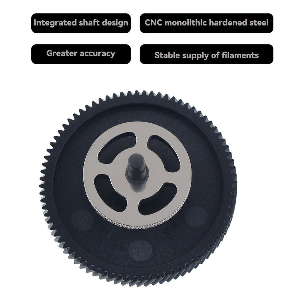 3D Printer Parts CMP Hardened Steel Extruder Gear DLC Coated BambuLab H2D