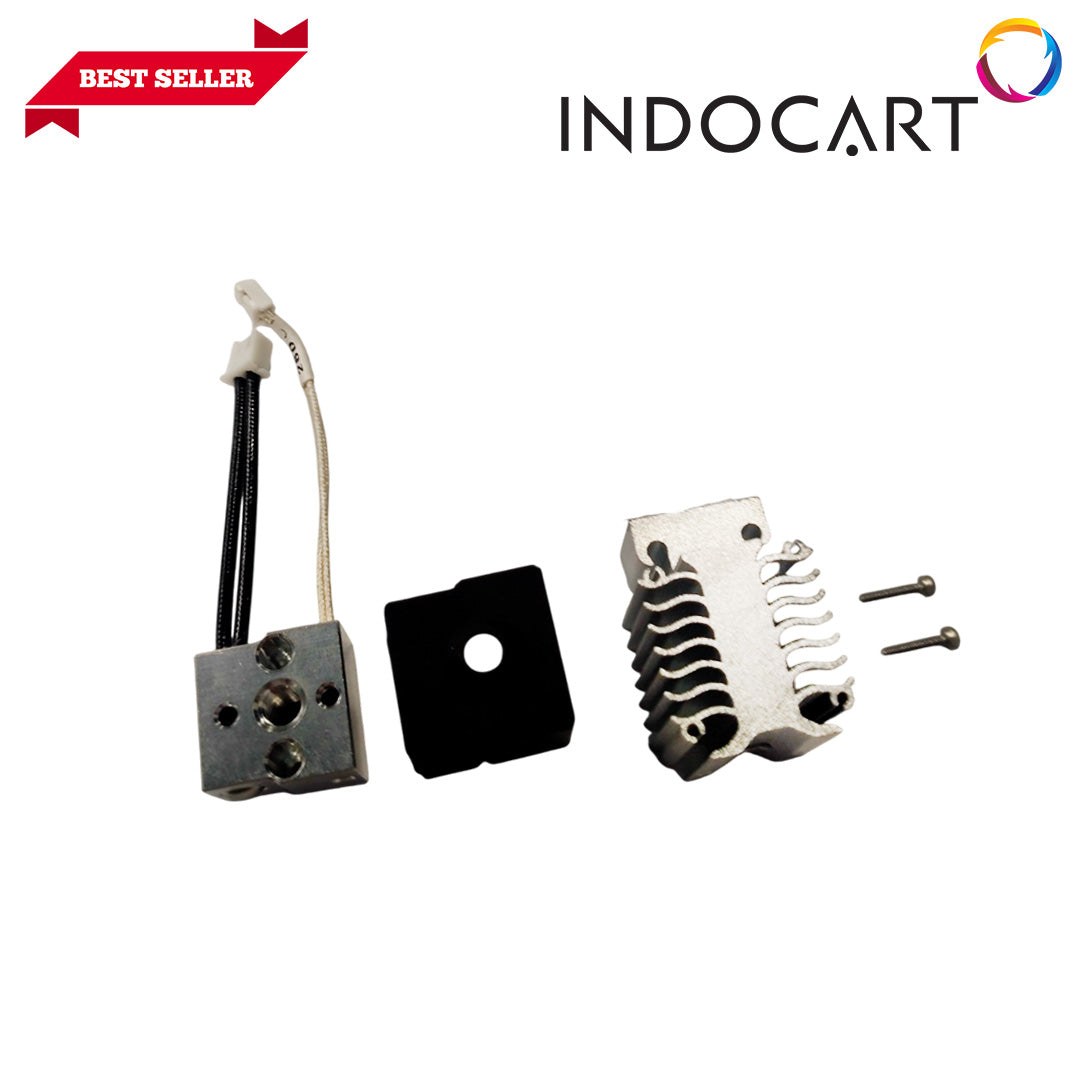 3D Printer Parts Creality CMP Heating Block Kit Brass Nozzle Stainless Steel Throat with Heatsink Creality Ender 3 V3 SE 0.4mm