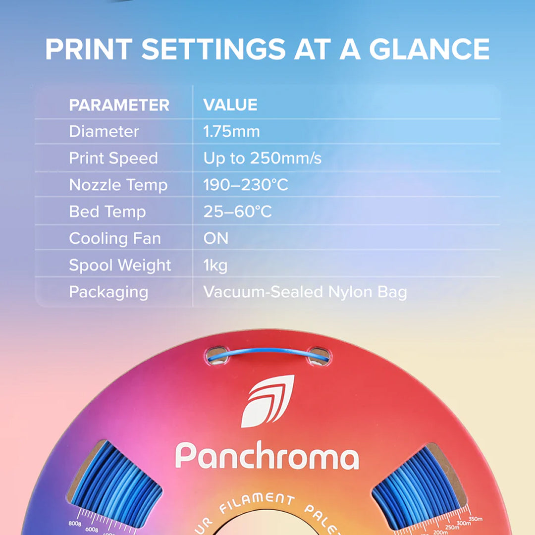 3D Printer Filament Polymaker Panchroma/PolyLite Silk PLA 1.75mm 1Kg