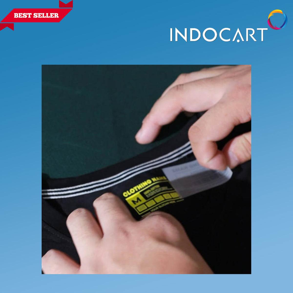 Transfer PET Film Sablon DTF A3 Digital Transfer Film Double Side-10 Lembar