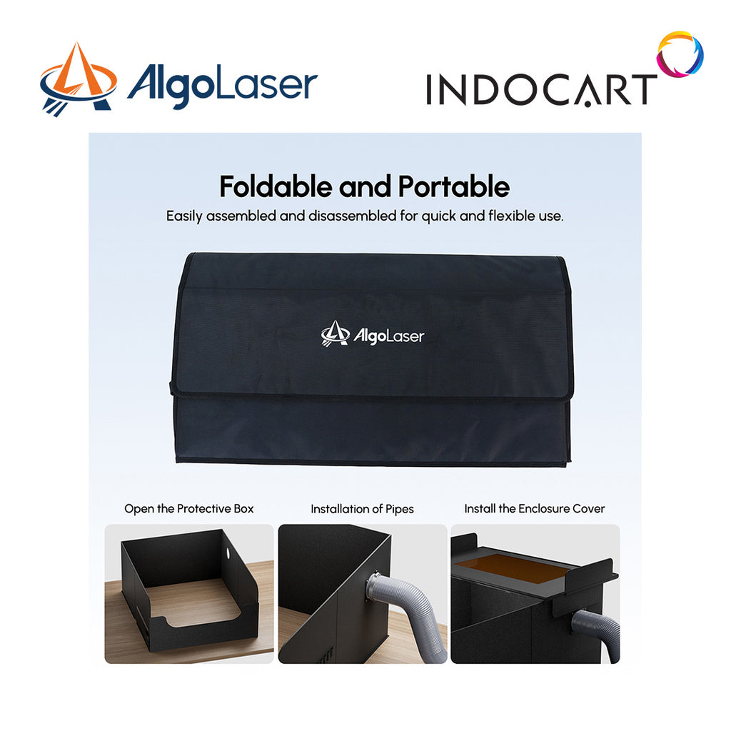 Laser Engraver/Cutter Parts AlgoLaser Smart Enclosure 1.0 Foldable and Smoke Proof