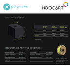 3D Printer Filament PolyMaker Fiberon PPS-CF10 Carbon Fiber PPS/Polyphenylene Sulfide Filament 1.75mm 500gr
