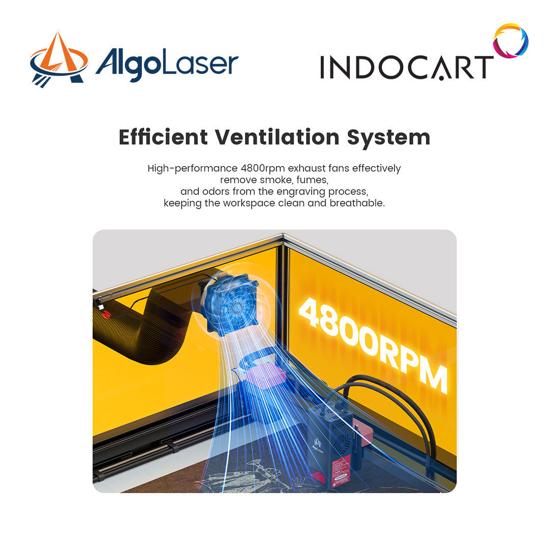 Laser Engraver/Cutter Parts AlgoLaser Smart Enclosure 2.0 with Laser Light Filtering for Eye Protection
