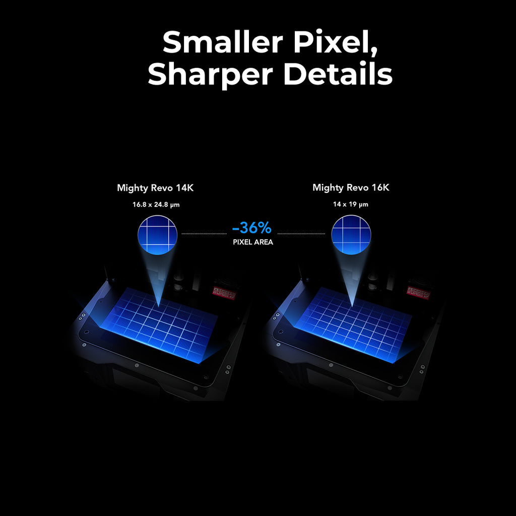 3D Printer Phrozen Sonic Mighty 16K Revo 10inch LCD with Higher Transparency and Stronger Heat Resistance