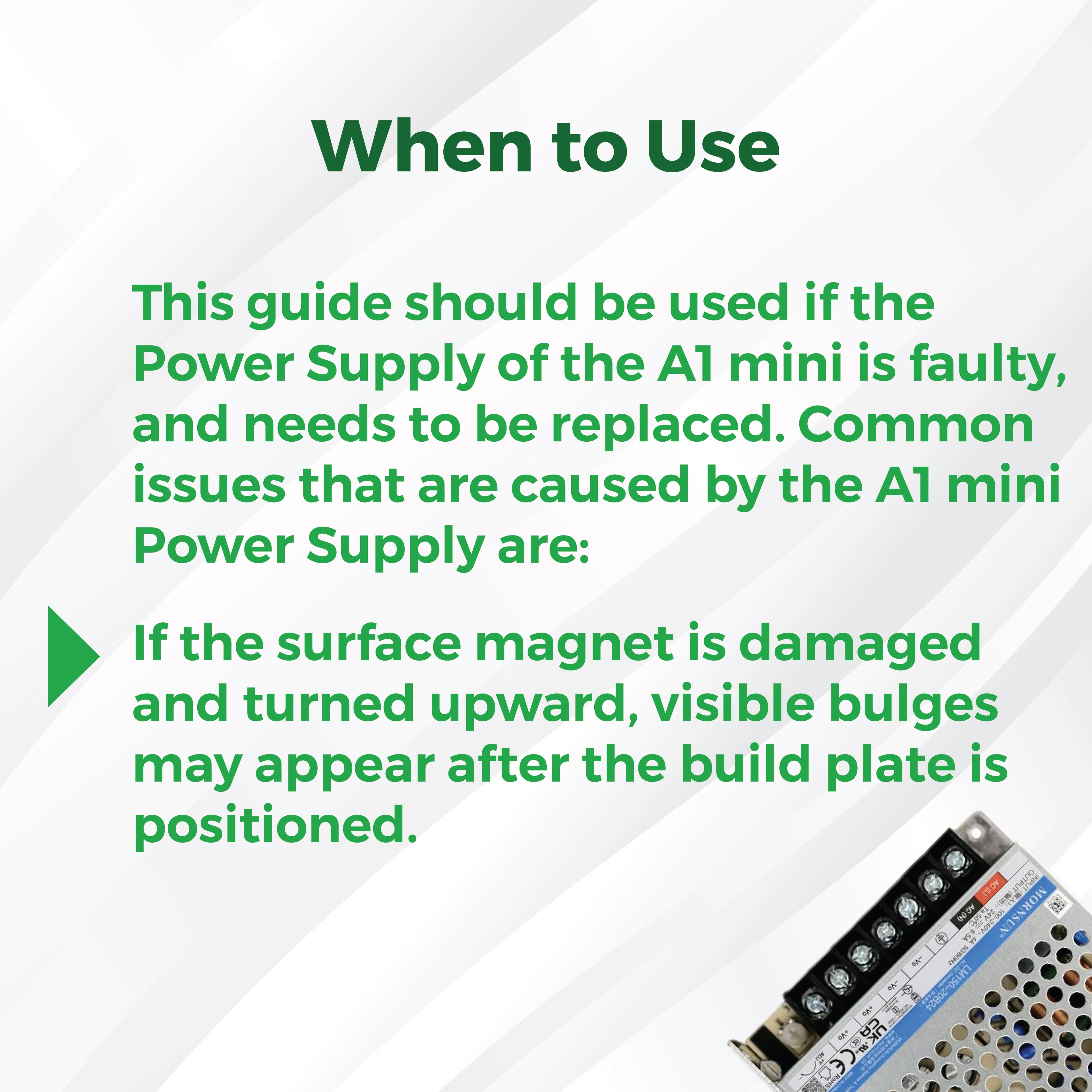 3D Printer Parts BambuLab Power Supply BambuLab A1 Mini