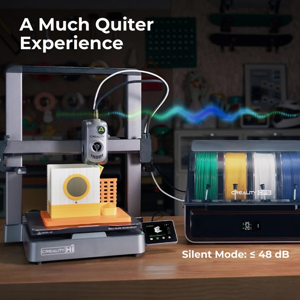 3D Printer Creality Hi Combo Multi Color High Speed 3D Printer with Intelligent CFS & FOC Step-Servo Motors