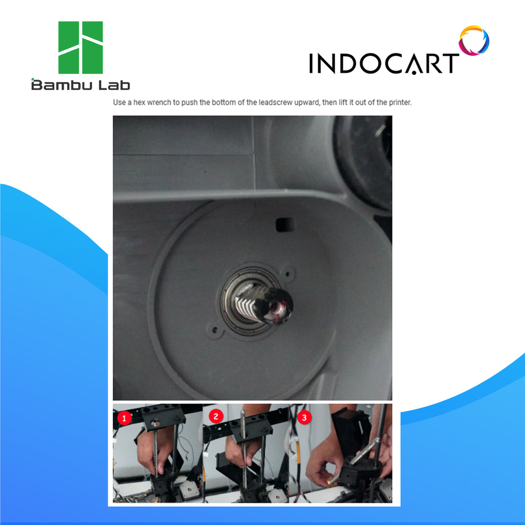 3D Printer Parts BambuLab Z Axis Leadscrew Kit BambuLab P2S