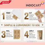 IndoCart Sticker Kraft Paper Dark-A4-20s