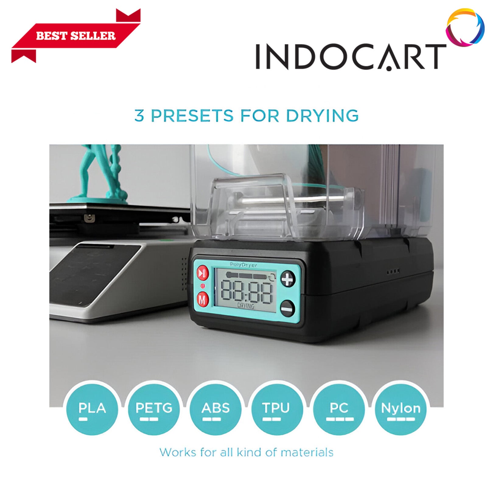 3D Printer Filament PolyMaker PolyDryer Unit Efficient Drying And Safe Storage Filament