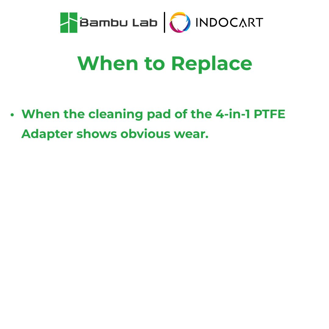 3D Printer Parts BambuLab 4 in 1 PTFE Adapter Filament II Cleaning Pad BambuLab H2S/H2D/X1/P1/A1 Series