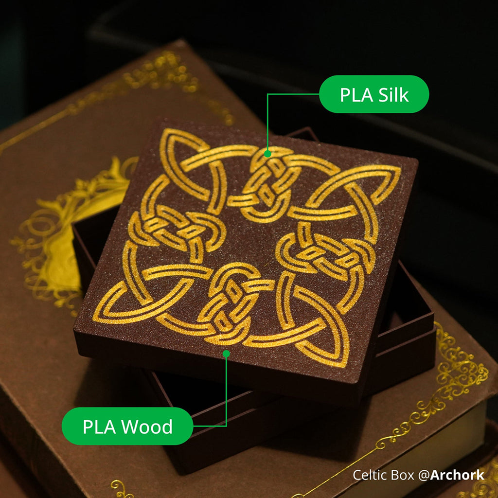 3D Printer Filament BambuLab PLA Wood Realistic Wood Like and Smooth Slightly Texture 1.75mm 1Kg