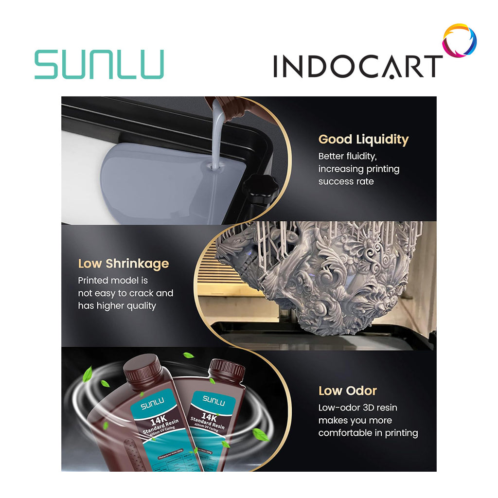 3D Printer Resin SUNLU 14K Ultra High Precision Standard Resin 1Kg