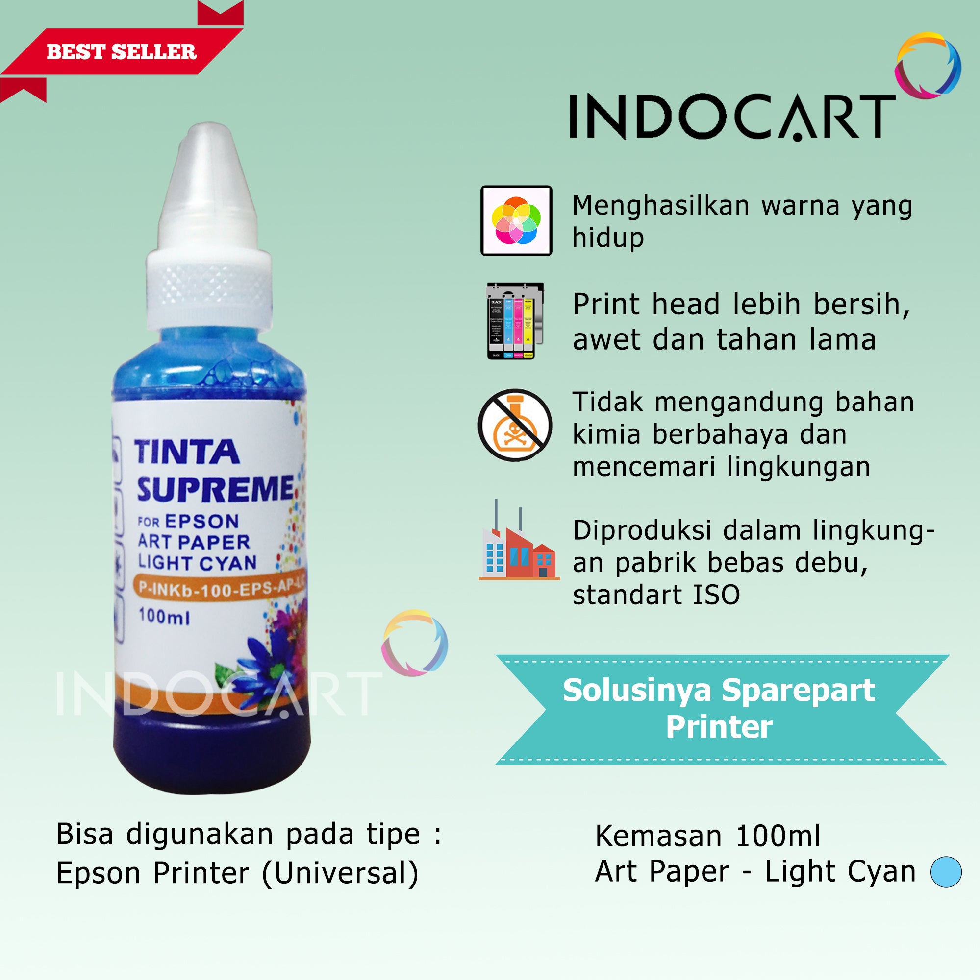 IndoCart Tinta Refill Printer Epson-Art Paper Ink-100ml