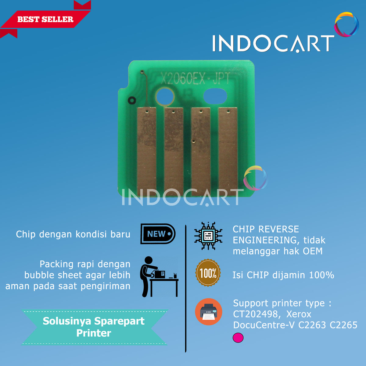 Chip CT202496 CT202497 CT202498 CT202499-Xerox DC V C2263 C2265 Toner