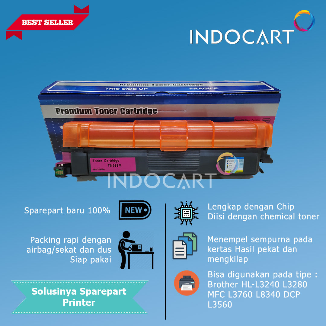 Toner Cartridge Compatible TN-269 Brother HL-L3240 L3280 MFC L3760 L8340 DCP L3560