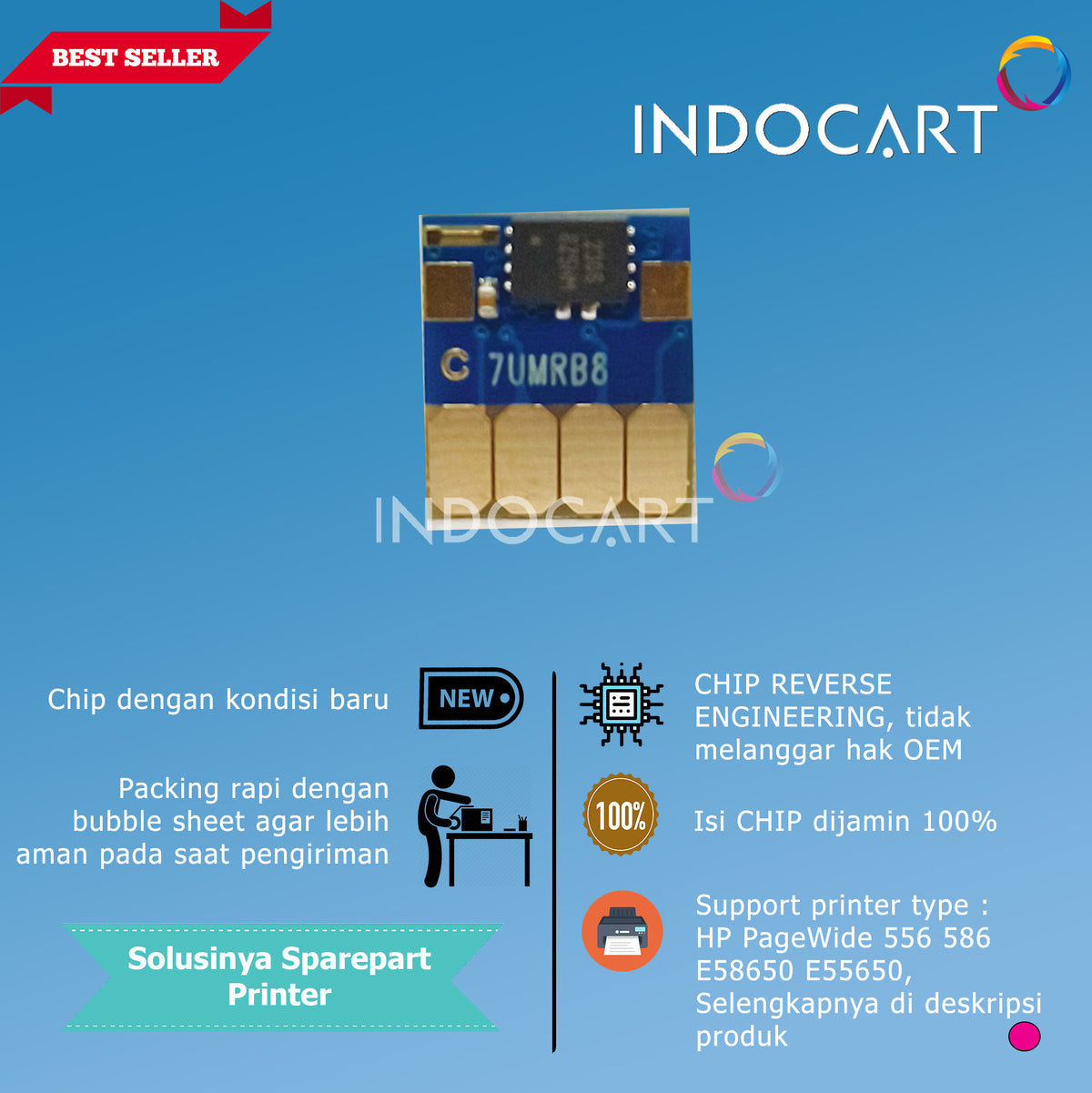 Auto Reset Chip Tinta HP 981XL-HP PageWide 556 586 E58650 E55650