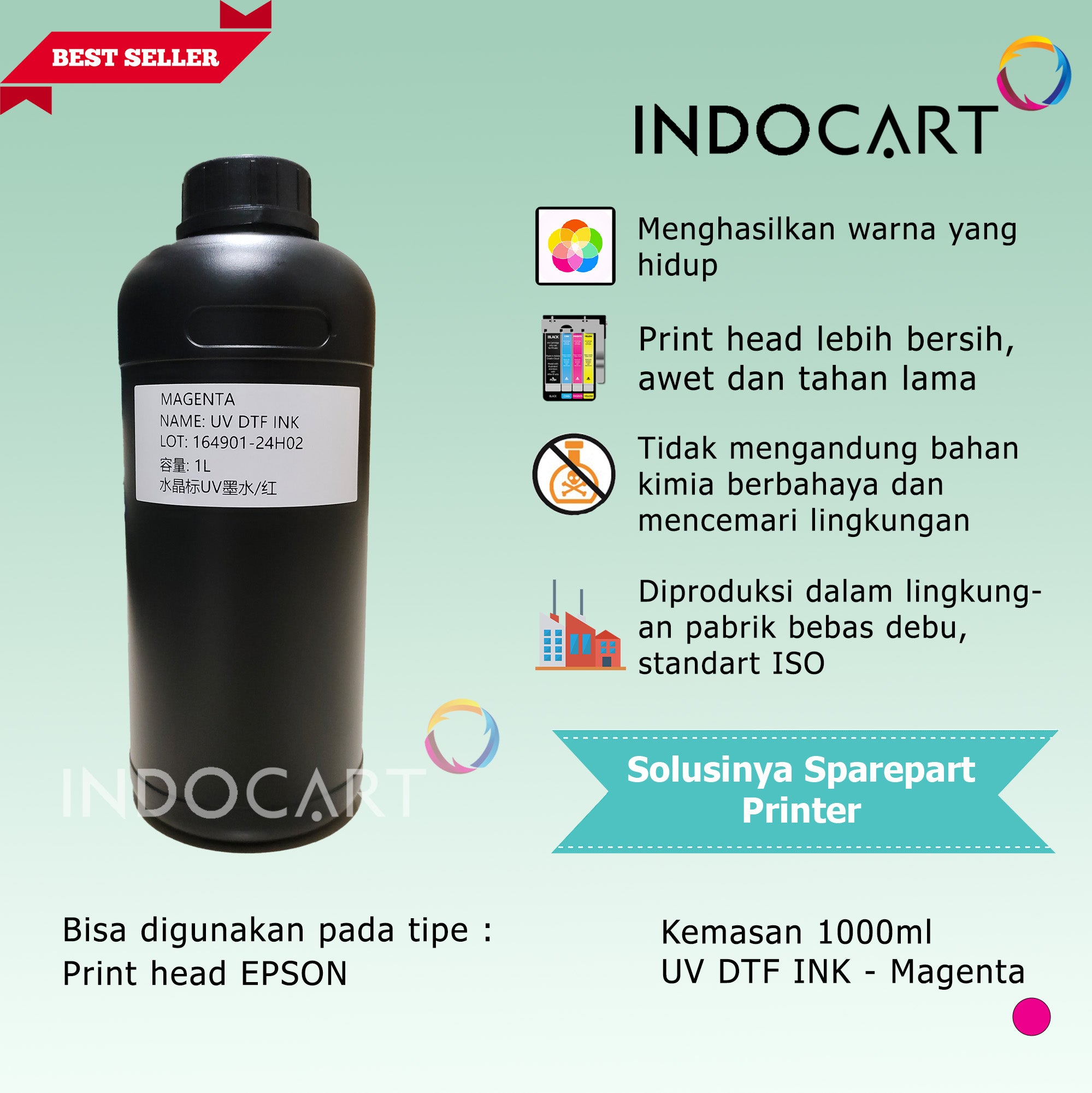 Tinta UV DTF Epson Direct Transfer Film Premium Ink-1Kg