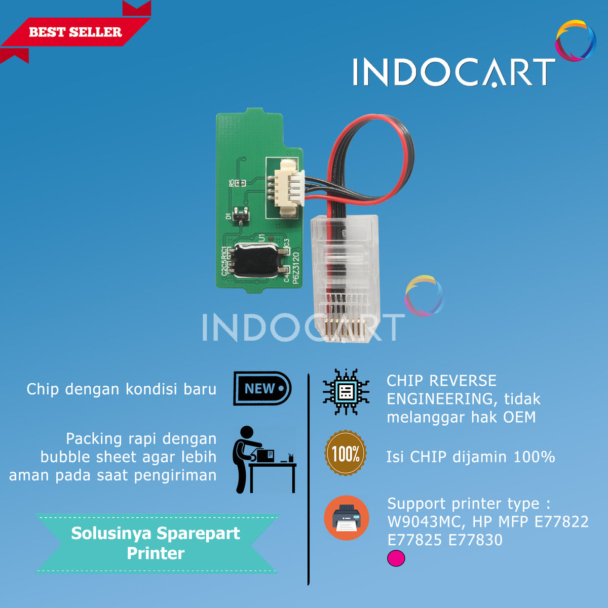 Chip W9040MC W9041MC W9042MC W9043MC-HP Color Laser MFP E77822 E77825 E77830