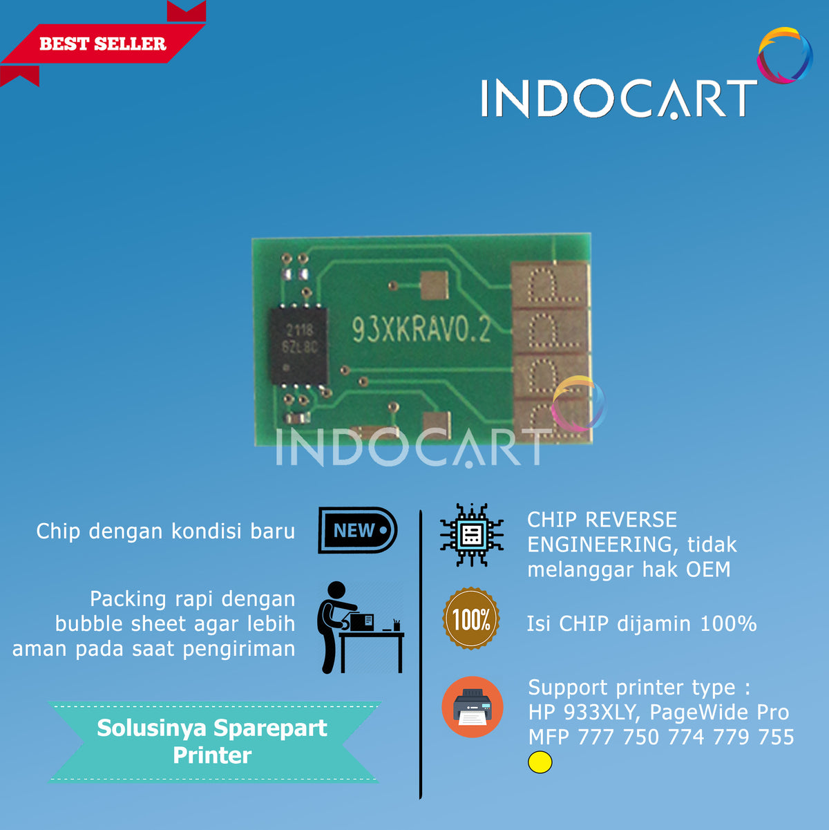 Auto Reset Chip HP 993XL-HP PageWide Pro MFP 777 750 774 779 755