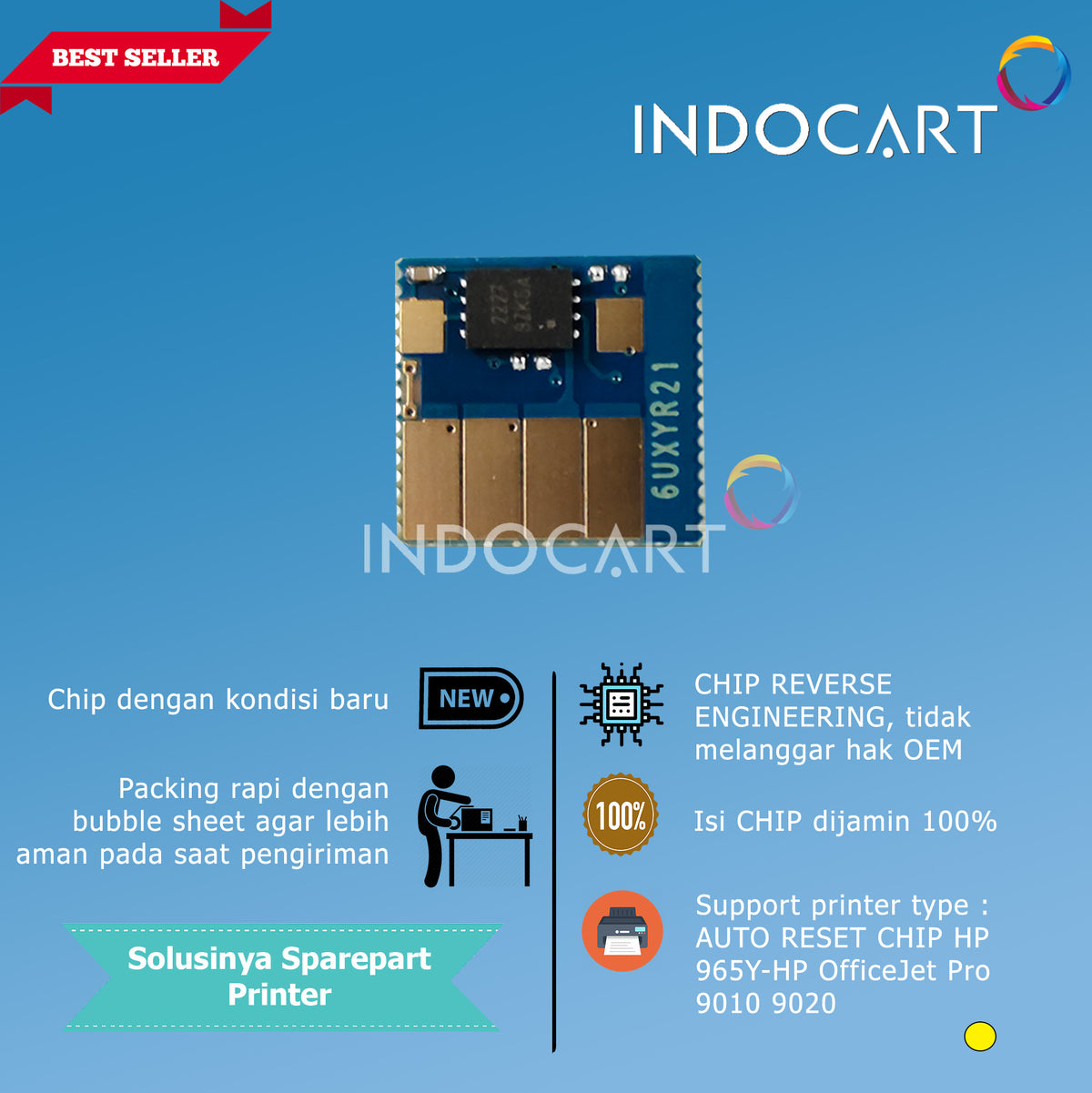 Auto Reset Chip Tinta HP 965-HP OfficeJet Pro 9010 9020