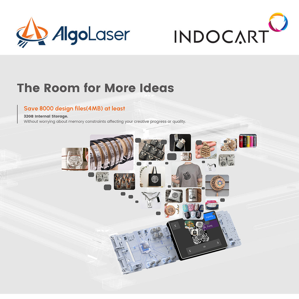 Laser Engraver/Cutting Machine AlgoLaser Alpha MK2 20 with Air Pump