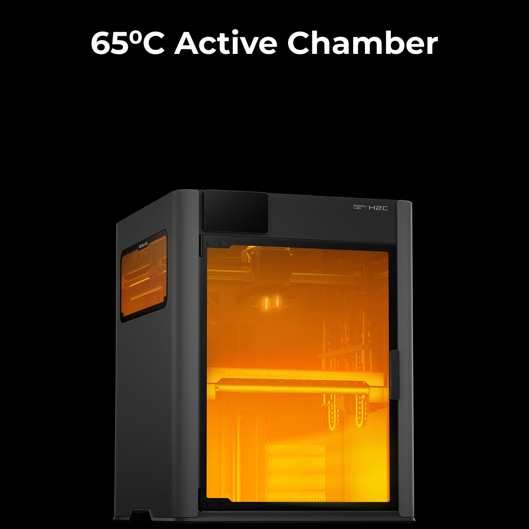 3D Printer BambuLab H2C Combo Multi Material 3D Printing and Laser Cutting Engraver with Vortek Hotend Change System