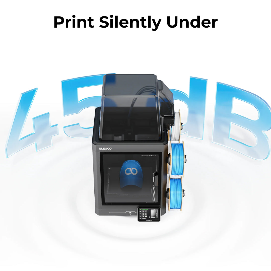 3D Printer Elegoo Centauri Carbon 2 Multi Color High Speed 3D Printing With Dual Gear Hardened Direct Drive Extruder