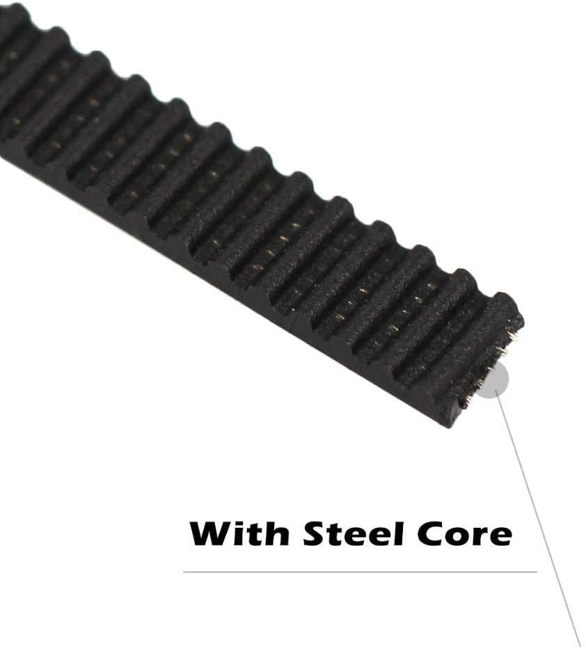 3D Printer Parts Timing Belt Open 2GT GT2 Pt 2mm W 6mm Steel Core