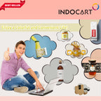 IndoCart Sticker Art Paper White Wave-A4-20s