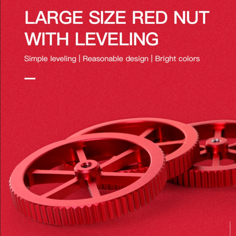 3D Printer Parts Creality OEM Bed Levelling Kit Red Nut D60×9 4 Pcs Creality Ender 3S1Plus/CR 10Smartpro