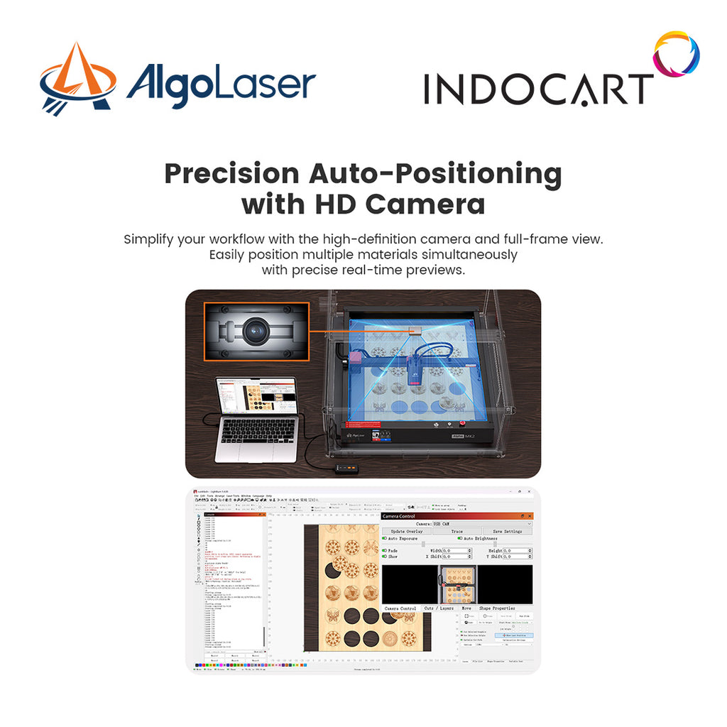 Laser Engraver/Cutter Parts AlgoLaser Smart Enclosure 2.0 with Laser Light Filtering for Eye Protection