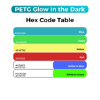 3D Printer Filament SUNLU PETG Glow In The Dark Containing Luminous Powder 1.75mm 1Kg