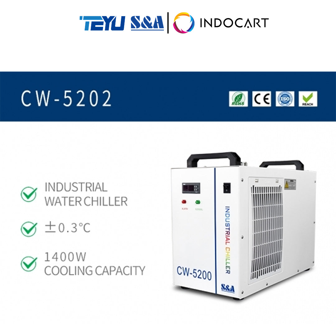 Original Industrial Water Chiller S&A TeYu CW5202 For Co2 Laser Engraving Cutting Machine