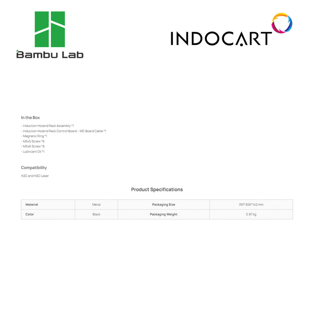 3D Printer Parts BambuLab Induction Hotend Rack Assembly BambuLab H2C