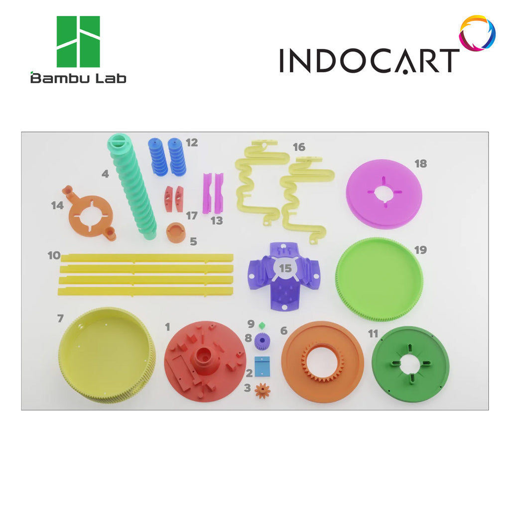 3D Printer Maker's Supply Parts BambuLab 360° Rotating Lighting Pinball Tower Pinball Runway