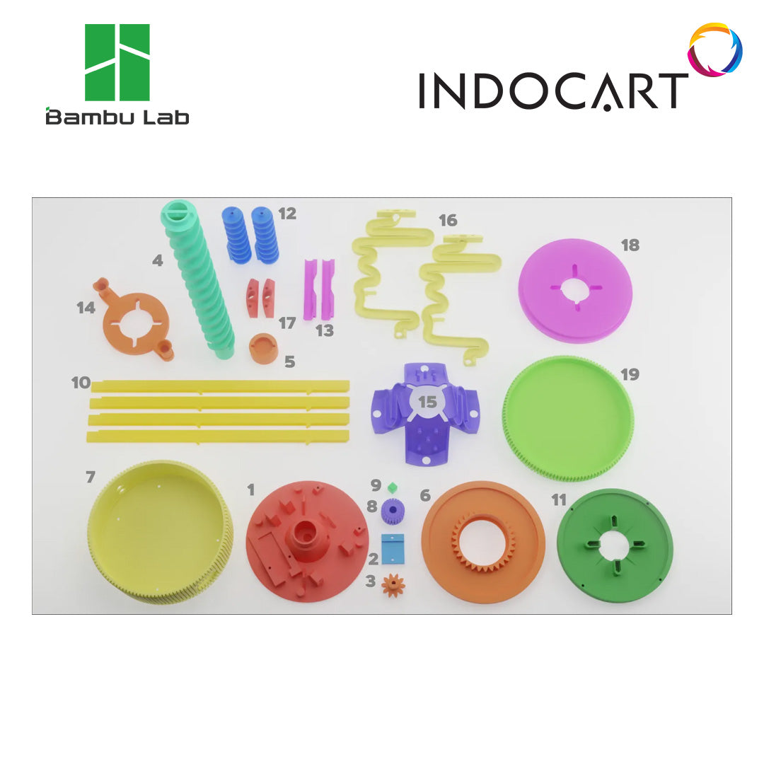 3D Printer Maker's Supply Parts BambuLab 360° Rotating Lighting Pinball Tower Pinball Runway