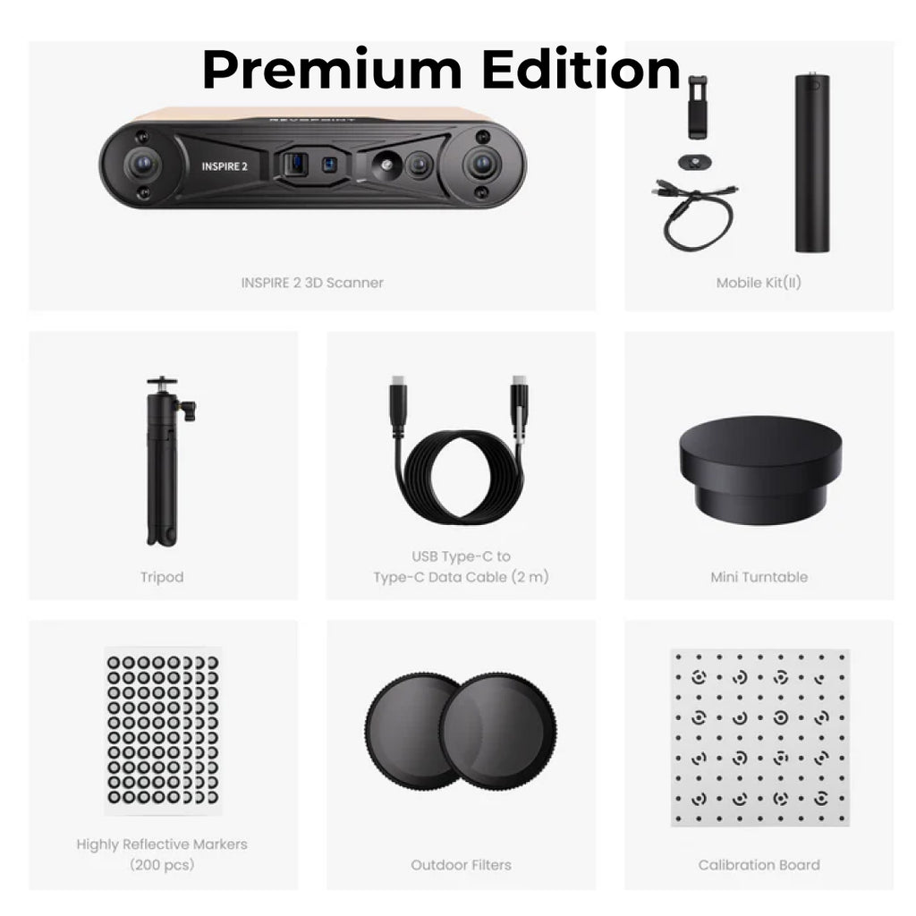3D Scanner Revopoint INSPIRE 2 Wireless Infrared Laser and Structured Light with High Accuracy