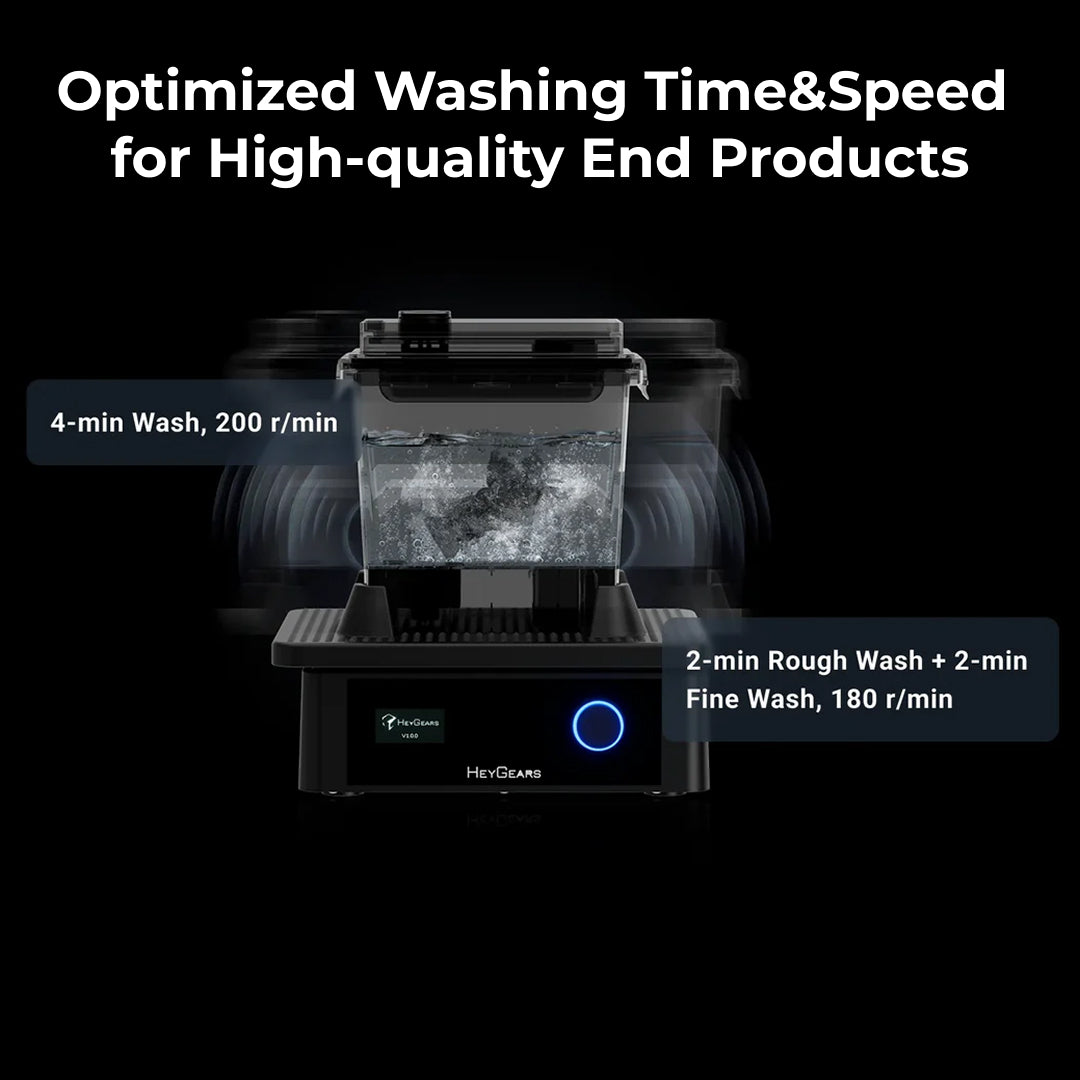3D Printer HeyGears UltraCraft Wash Washing Box Efficient Vibration Based Deep Cleaning Process