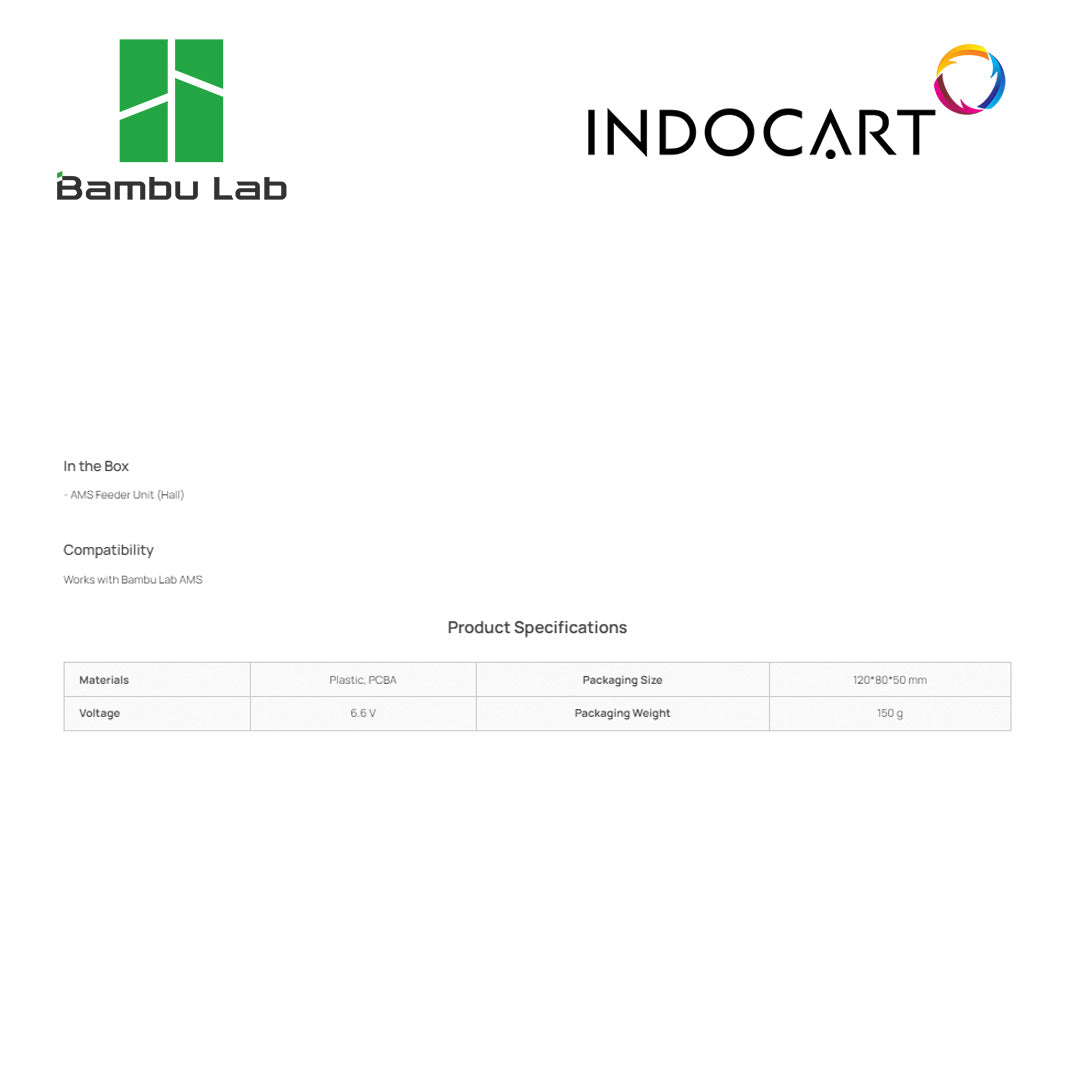 3D Printer Parts BambuLab AMS First Stage Feeder AMS