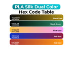 3D Printer Filament SUNLU SILK PLA Dual Color Filament 1.75mm 1Kg