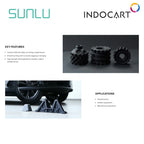 3D Printer Filament SUNLU PETG Carbon Fiber Boosts Toughness and Impact Strength PETG Filament Black 1.75mm 1kg