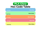 3D Printer Filament BambuLab PLA Glow Unique Glow In Low Light Conditions 1.75mm 1Kg