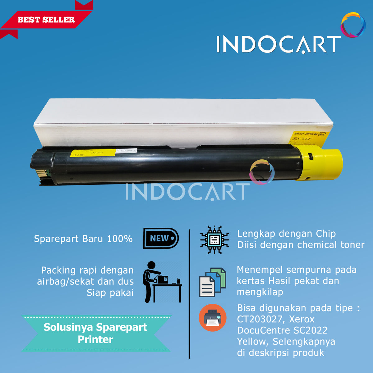 Toner Cartridge Compatible CT203024 CT203025 CT203026 CT203027-Xerox DC SC2022