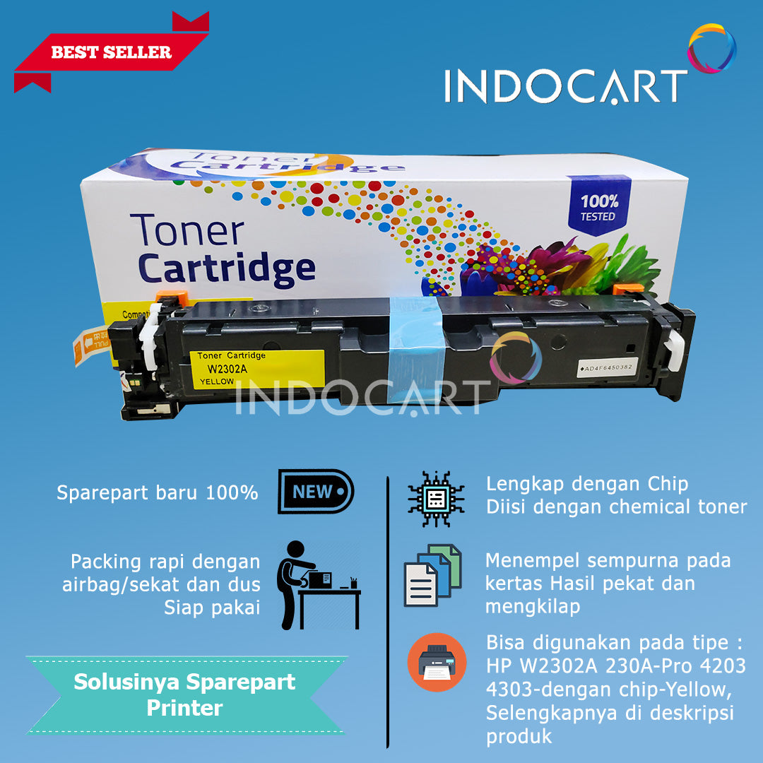 Toner Cartridge Compatible W2300A W2301A W2302A W2303A 230A-HP CLJ Pro 4203 MFP 4303